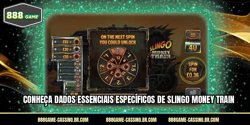 Conheça dados essenciais específicos de Slingo Money Train