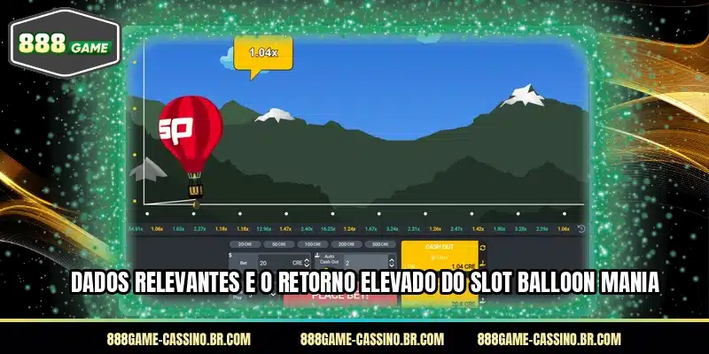 Dados relevantes e o retorno elevado do slot Balloon Mania