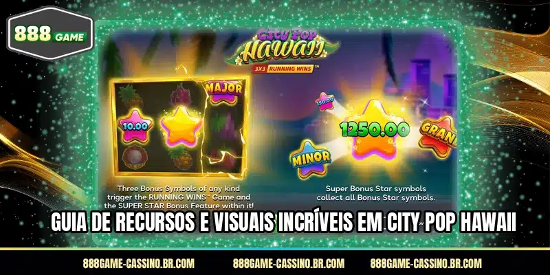 Guia de recursos e visuais incríveis em City Pop Hawaii